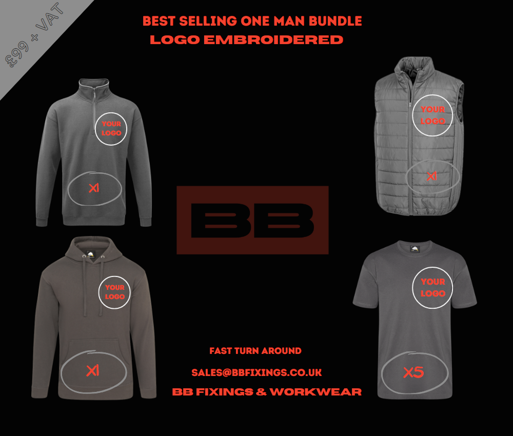 BBFixings one man embroidered logo bundle